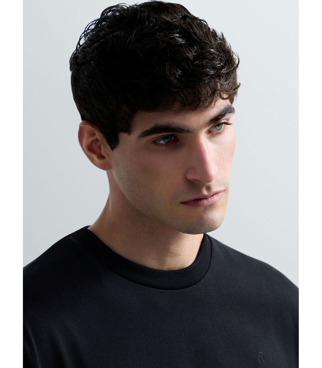 ヘビーコットンジャージーRロゴTシャツ 詳細画像 ブラック 5